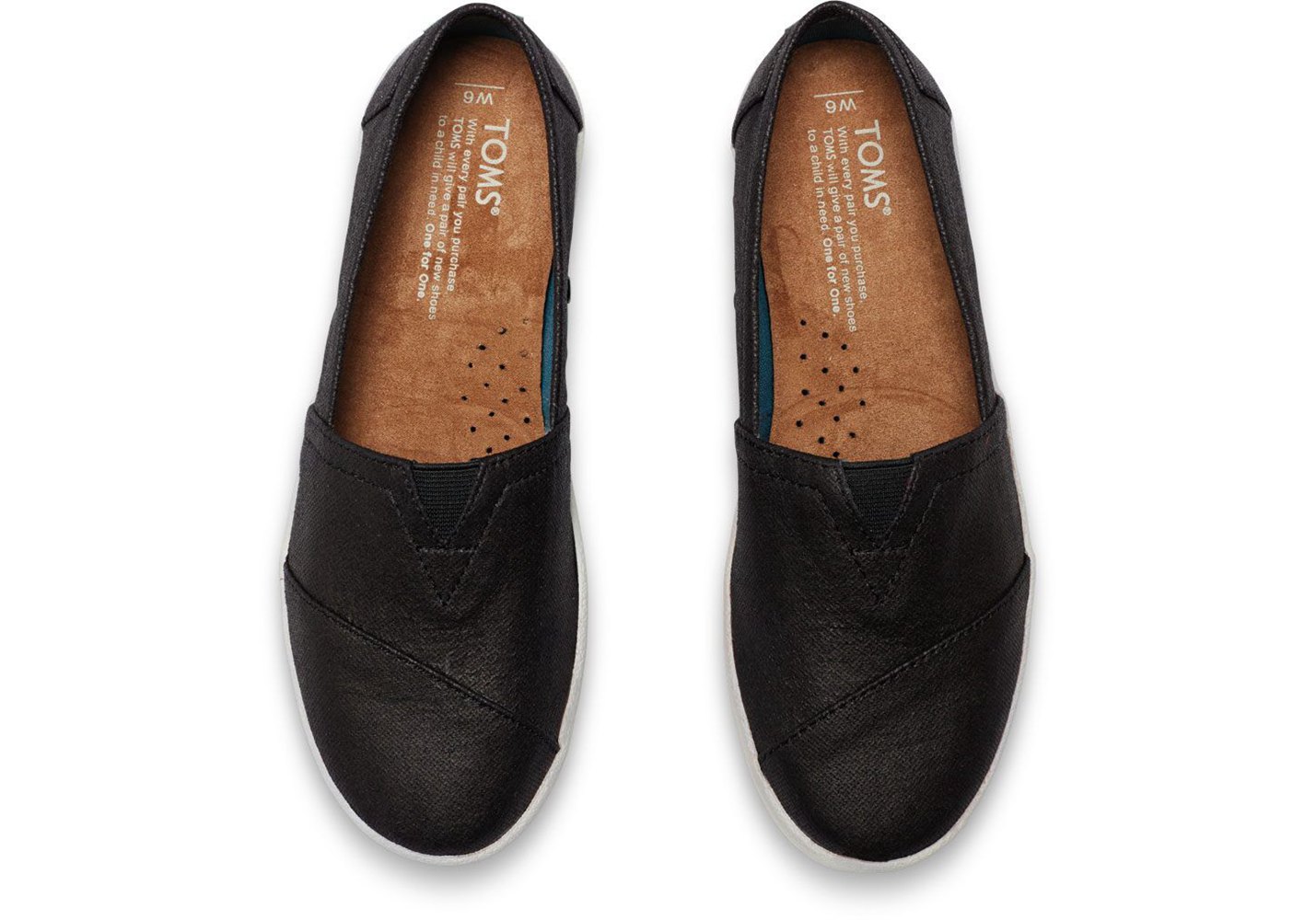 Toms Avalon Slip On Black - Womens - 57392-GYXV